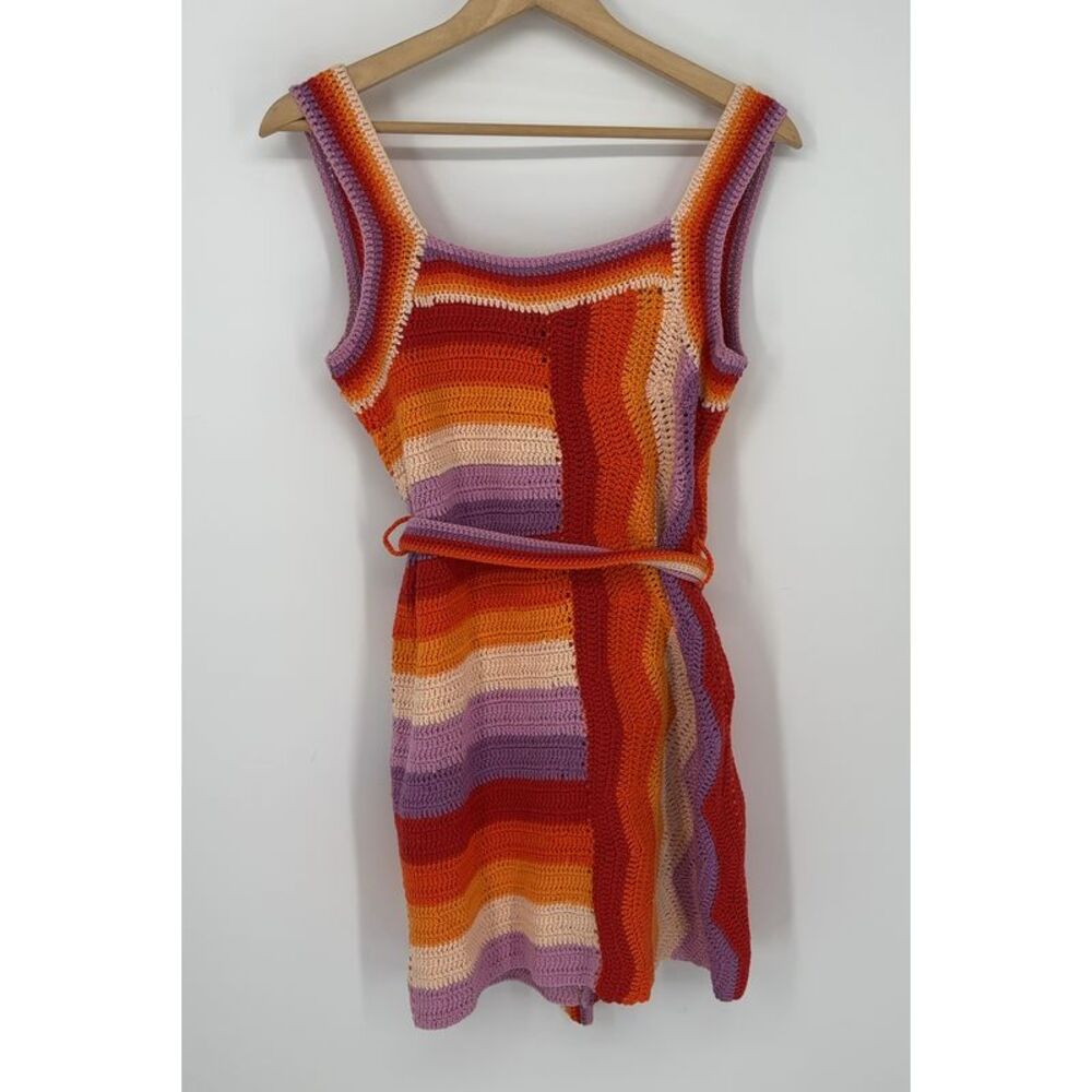 FARM Rio Crochet Mini Dress in Multicolor - Picture 2 of 4